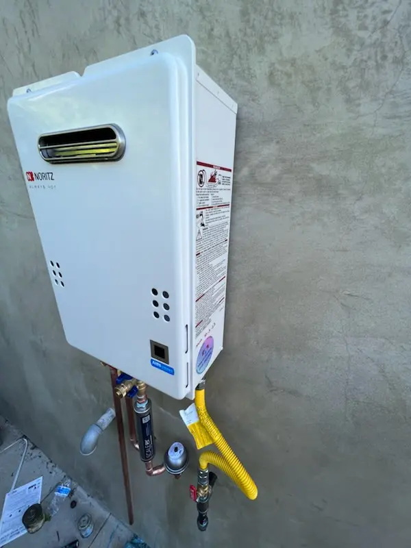 Tankless water heater installation for Armstrong homes